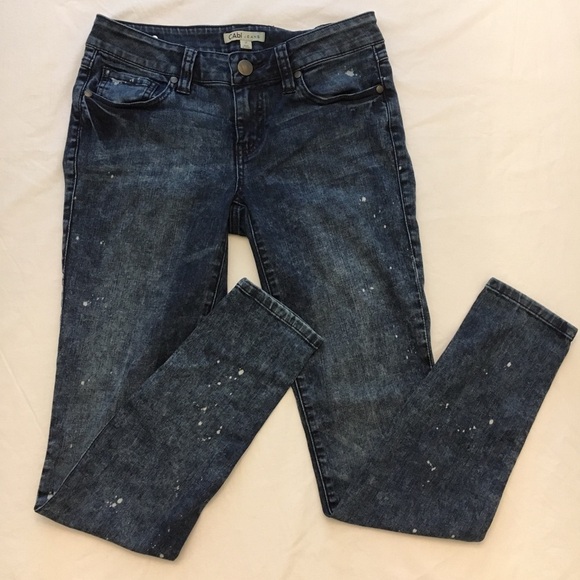 CAbi Denim - CAbi Constellation Wash Paint Skinny Jeans - Sz 2